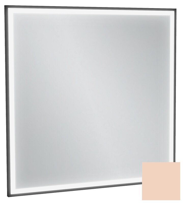 Изображение товара Зеркало Jacob Delafon Allure EB1435-S09, 80 х 80 см, с подсветкой, бесконтактным выключателем, лакированная рама телесный сатин