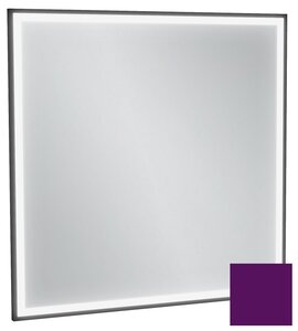 Изображение товара Зеркало Jacob Delafon Allure EB1435-S20, 80 х 80 см, с подсветкой, бесконтактным выключателем, лакированная рама сливовый сатин