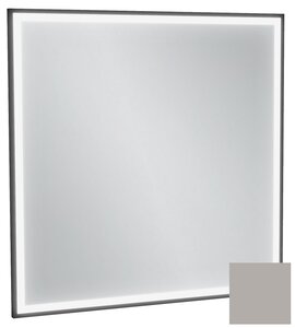 Изображение товара Зеркало Jacob Delafon Allure EB1435-S21, 80 х 80 см, с подсветкой, бесконтактным выключателем, лакированная рама серый титан сатин