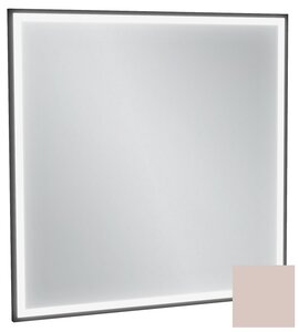 Изображение товара Зеркало Jacob Delafon Allure EB1435-S42, 80 х 80 см, с подсветкой, бесконтактным выключателем, лакированная рама пыльная роза сатин