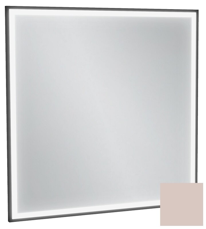 Изображение товара Зеркало Jacob Delafon Allure EB1435-S42, 80 х 80 см, с подсветкой, бесконтактным выключателем, лакированная рама пыльная роза сатин