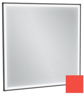 Изображение товара Зеркало Jacob Delafon Allure EB1435-S44, 80 х 80 см, с подсветкой, бесконтактным выключателем, лакированная рама алый сатин
