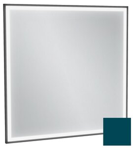 Изображение товара Зеркало Jacob Delafon Allure EB1435-S47, 80 х 80 см, с подсветкой, бесконтактным выключателем, лакированная рама сине-зеленый сатин
