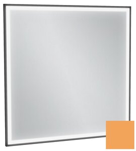 Изображение товара Зеркало Jacob Delafon Allure EB1435-S48, 80 х 80 см, с подсветкой, бесконтактным выключателем, лакированная рама императорский желтый сатин