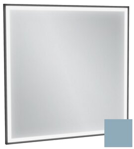 Изображение товара Зеркало Jacob Delafon Allure EB1435-S50, 80 х 80 см, с подсветкой, бесконтактным выключателем, лакированная рама аквамарин сатин