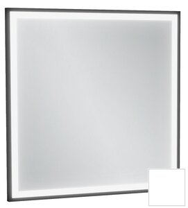 Изображение товара Зеркало Jacob Delafon Allure EB1433-F30, 60 х 60 см, с подсветкой, бесконтактным выключателем, лакированная рама белый сатин