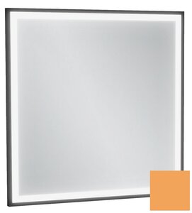 Изображение товара Зеркало Jacob Delafon Allure EB1433-S48, 60 х 60 см, с подсветкой, бесконтактным выключателем, лакированная рама императорский желтый сатин