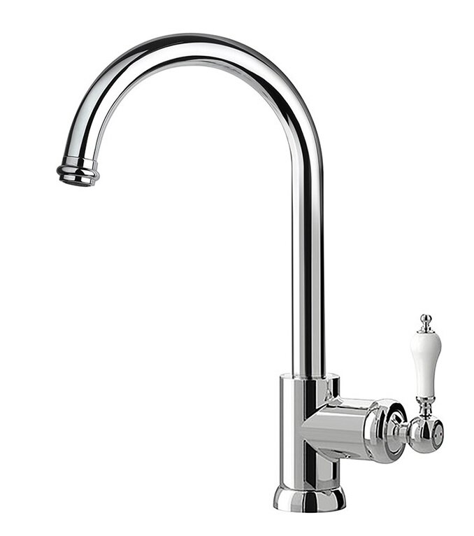 Изображение товара Смеситель Paini Duomo 88CR572L1US1KM кухонный хром белый