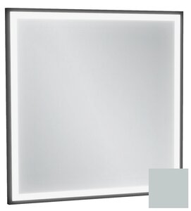 Изображение товара Зеркало Jacob Delafon Allure EB1433-S25, 60 х 60 см, с подсветкой, бесконтактным выключателем, лакированная рама голубой шторм сатин