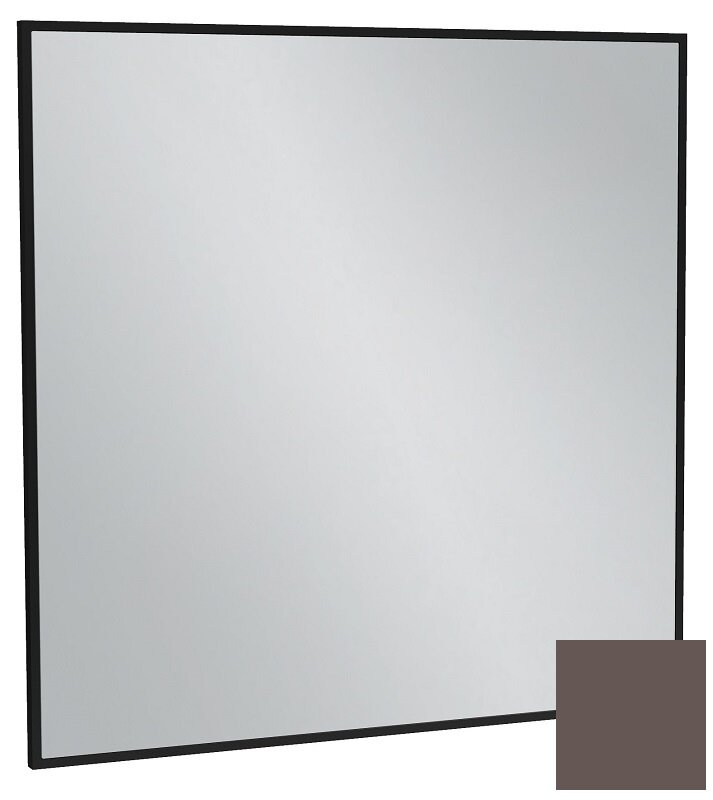 Изображение товара Зеркало Jacob Delafon Silhouette EB1425-S32, 80 х 80 см, лакированная рама светло-коричневый сатин
