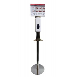 Изображение товара Мобильная стойка Merida K_Д115_SHB002 для дезинфекции рук с сенсорным диспенсером (спрей), нержавеющая сталь