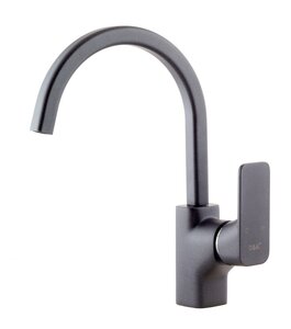 Изображение товара Смеситель для кухонной мойки D&K Berlin DA1432420 высокий антрацит