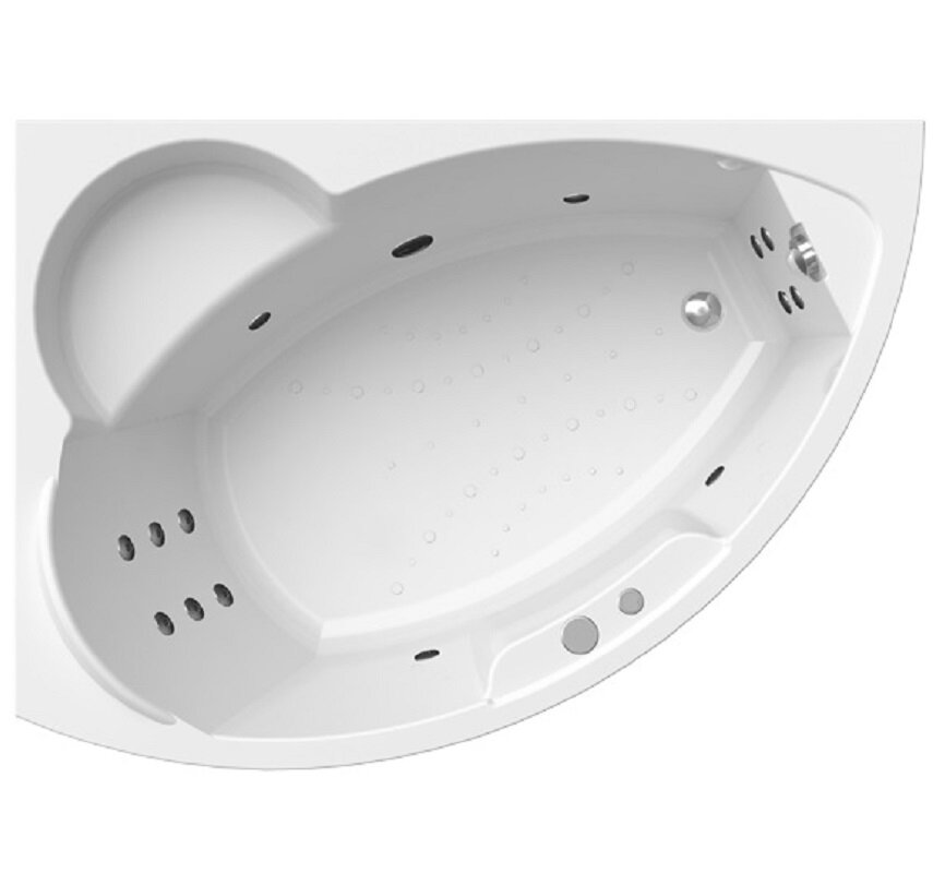 Изображение товара Ванна гидромассажная Vannesa Massage Алари L/R 168x120 см угловая акрил