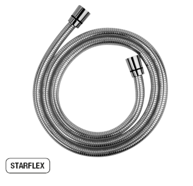 Изображение товара Шланг для душа Paini 53CR162SF 150 см с антиперекручиванием хром Италия