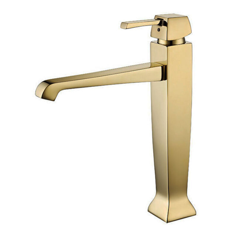 Изображение товара Современный смеситель для раковины Caprigo Diamante 50-023-oro, золото 50-70 символов