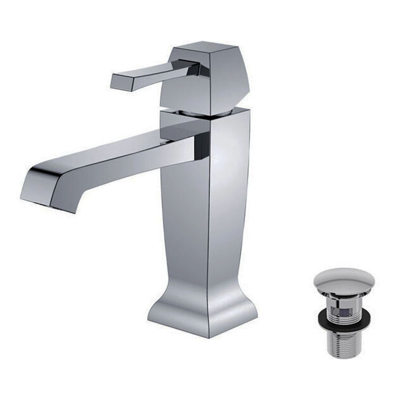 Изображение товара Смеситель для раковины Caprigo Diamante 50-020-crm, хром, однорычажный, донный клапан