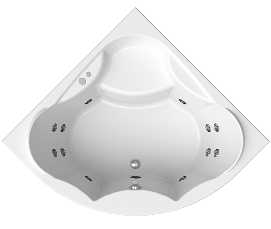 Изображение товара Гидромассажная ванна угловая Vannesa Massage Сандра 149x149 см с системой Баланс