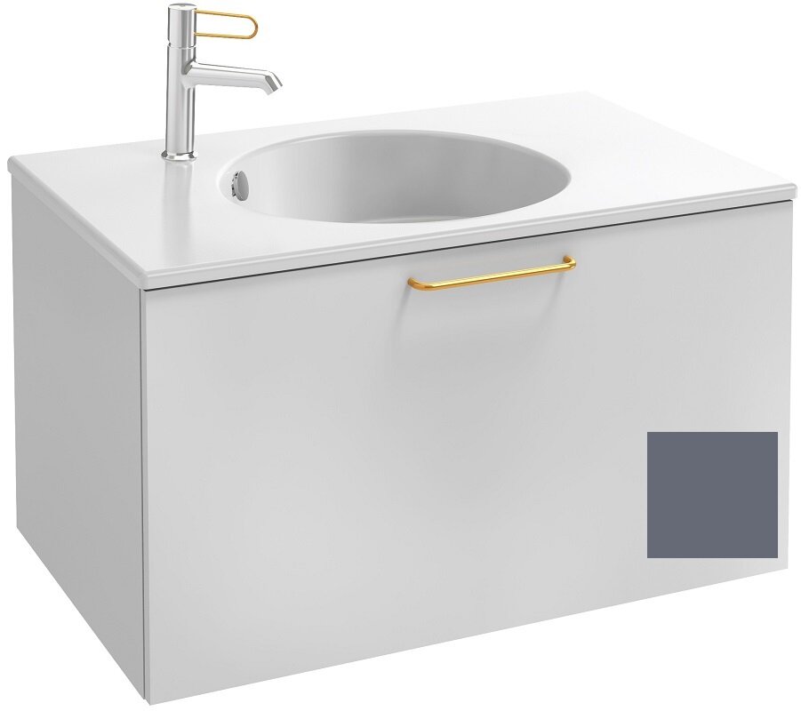 Изображение товара Тумба под раковину Jacob Delafon Odeon Rive Gauche 70 см, подвесная, серый матовый