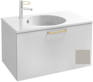 Изображение товара Тумба под раковину Jacob Delafon Odeon Rive Gauche 70 см, EB2511-RX-N21, цвет серый титан глянцевый, ручки на выбор