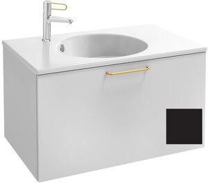 Изображение товара Тумба под раковину Jacob Delafon Odeon Rive Gauche 70 см черный матовый