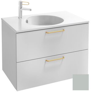 Изображение товара Тумба под раковину Jacob Delafon Odeon Rive Gauche 70 см, EB2521-RX-M44, цвет миндальный матовый, ручки на выбор