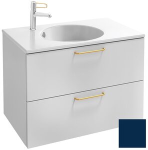 Изображение товара Тумба под раковину Jacob Delafon Odeon Rive Gauche 70 см, EB2521-RX-M88, цвет морской синий матовый, ручки на выбор