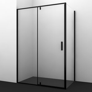 Изображение товара Душевой уголок WasserKRAFT Elbe 74P06, 120 х 80 см, профиль черный, стекла прозрачные