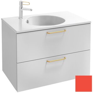 Изображение товара Тумба под раковину Jacob Delafon Odeon Rive Gauche 70 см, EB2521-RX-G1J, цвет алый глянцевый, ручки на выбор