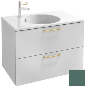 Изображение товара Тумба под раковину Jacob Delafon Odeon Rive Gauche 70 см, EB2521-RX-S49, цвет эвкалипт сатин, ручки на выбор