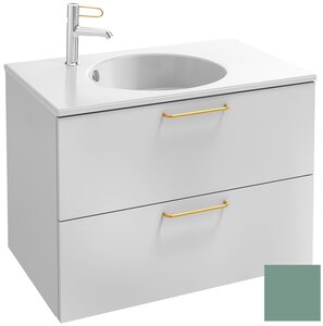 Изображение товара Тумба под раковину Jacob Delafon Odeon Rive Gauche 70 см, EB2521-RX-G95, цвет оливковый глянцевый, ручки на выбор