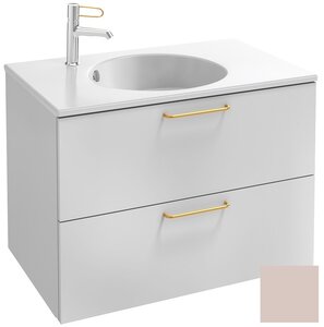 Изображение товара Тумба под раковину Jacob Delafon Odeon Rive Gauche 70 см, EB2521-RX-M78, цвет пыльная роза матовый, ручки на выбор