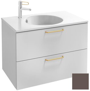 Изображение товара Тумба под раковину Jacob Delafon Odeon Rive Gauche 70 см, EB2521-RX-S32, цвет светло-коричневый сатин, ручки на выбор