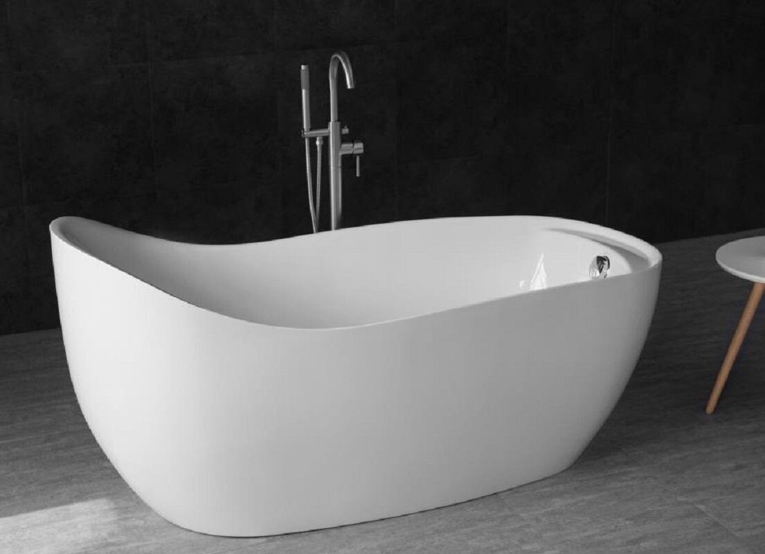 Изображение товара Акриловая ванна BelBagno BB205-1700-800 170x80 см белая с каркасом и сливом-переливом