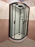 Душевая кабина Frank F418 L/R Black, 100 х 80 см, низкий поддон, стекла прозрачные, профиль черный, 814814/914814 - фото 1