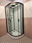 Душевая кабина Frank F412 L/R Black, 120 х 80 см, низкий поддон, стекла прозрачные, профиль черный, 214214/214215 - фото 1
