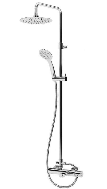 Изображение товара Душевая система Cezares Leaf LEAF-CVDA-23-01 хром с верхним и ручным душе мерек