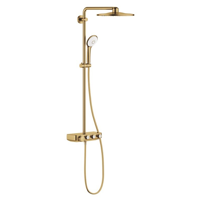 Изображение товара Душевая система с термостатом Grohe Euphoria SmartControl 310 DUO 26507GN0, цвет верхнего душа холодный рассвет матовый