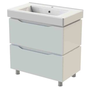 Изображение товара Тумба с раковиной Orange Topline-Senator TS 80-02 W напольная белая