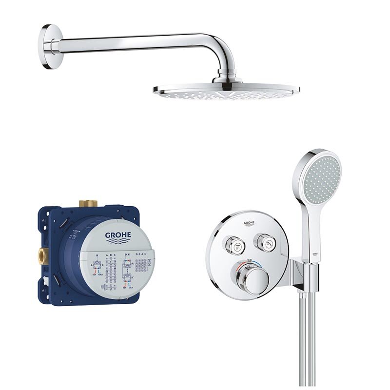 Изображение товара Душевая система Grohe Grohtherm SmartControl с термостатом и хромированным покрытием Изображение товара Душевая система Grohe Grohtherm SmartControl с термостатом и хромированным покрытием