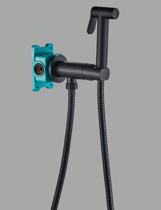 Изображение товара Гигиенический душ ALMAes Agata, AL-877-05, со смесителем, чёрный