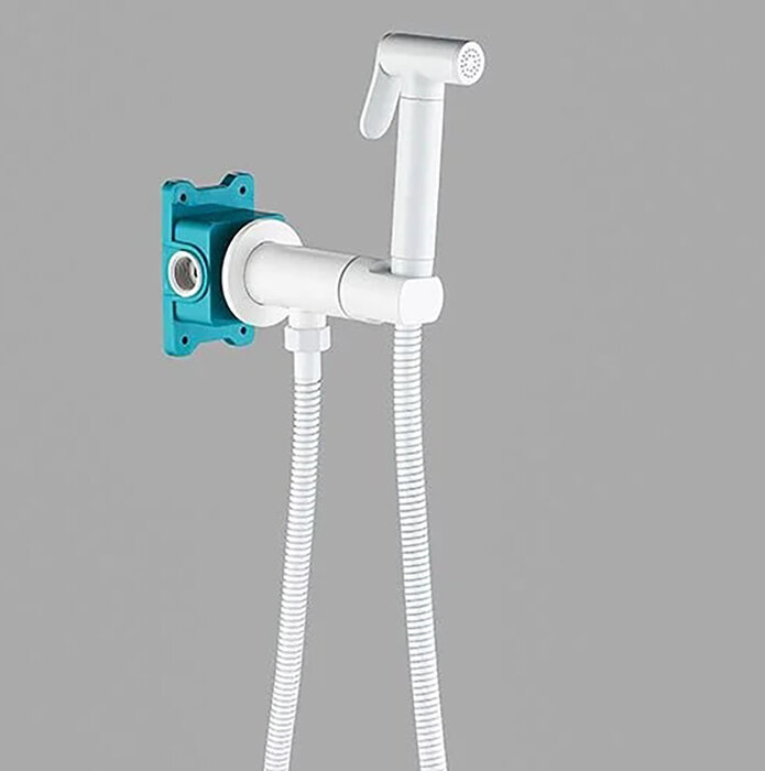 Изображение товара Гигиенический душ ALMAes Agata AL-877-06 со смесителем белый Испания