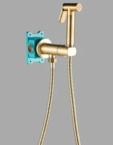 Изображение товара Гигиенический душ ALMAes Agata, AL-877-09, со смесителем, бронза