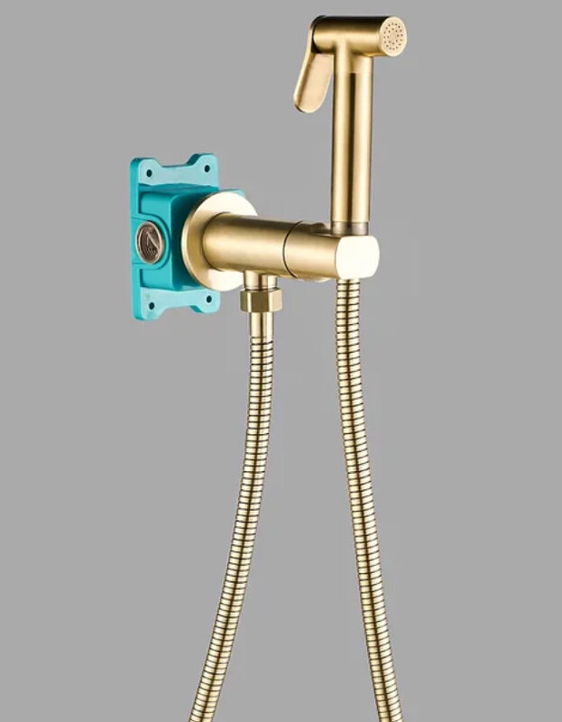 Изображение товара Гигиенический душ ALMAes Agata, AL-877-09, со смесителем, бронза