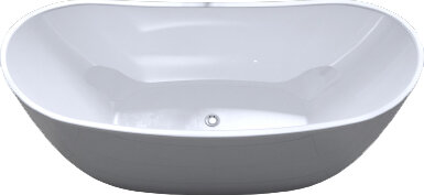 Изображение товара Ванна акриловая Art&Max Rimini AM-502-1800-780, 180 x 78 см, слив-перелив и донный клапан в комплекте, белый