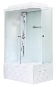 Изображение товара Душевая кабина Royal Bath BP RB8100BP5-WC 100 x 80 см, стекло матовое, профиль белый