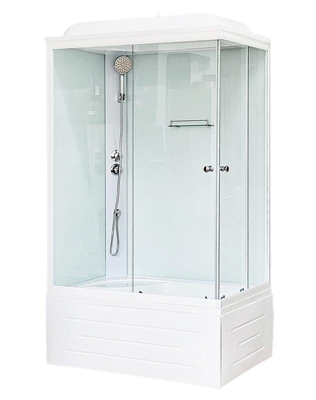 Изображение товара Душевая кабина Royal Bath BP RB8100BP5-WT 100 x 80 см, стекло прозрачное, профиль белый