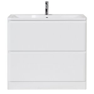 Изображение товара Тумба под раковину BelBagno Albano-800 ALBANO-800-2C-PIA-BL, 80 см, цвет Bianco Lucido