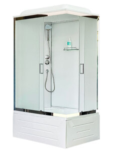 Изображение товара Душевая кабина Royal Bath BP RB8100BP5-WC-CH 100x80 со стеклом и сиденьем