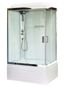 Изображение товара Душевая кабина Royal Bath RB8120BP5-WT-CH 120x80 см стекло хром с крышей