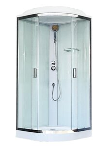 Изображение товара Душевая кабина Royal Bath RB90HK5-WT-CH, 90x90 см, профиль хром, стекло прозрачное